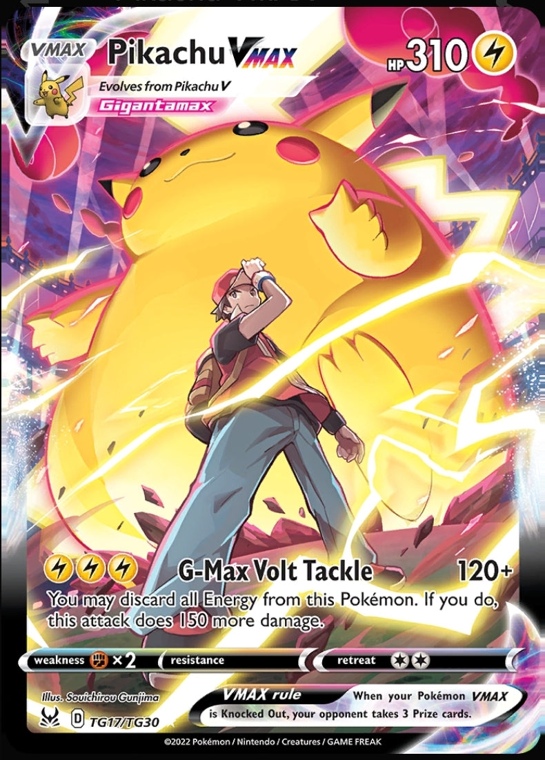 TG17/30 Pikachu VMAX - SWSH11: Lost Origin Trainer Gallery (SWSH11: TG) NM