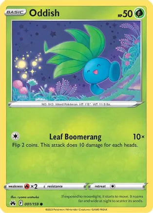 1/160 Oddish - Crown Zenith (CRZ) NM